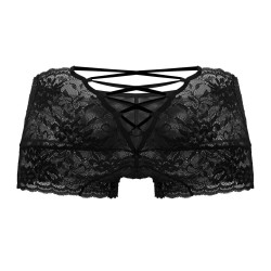 CandyMan Shorty en Dentelle Veno Noir